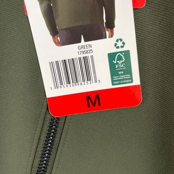 NEW 32 Degrees Heat Men's M Green Full Zip Lightweight Jacket Polyester - Picture 7 of 9